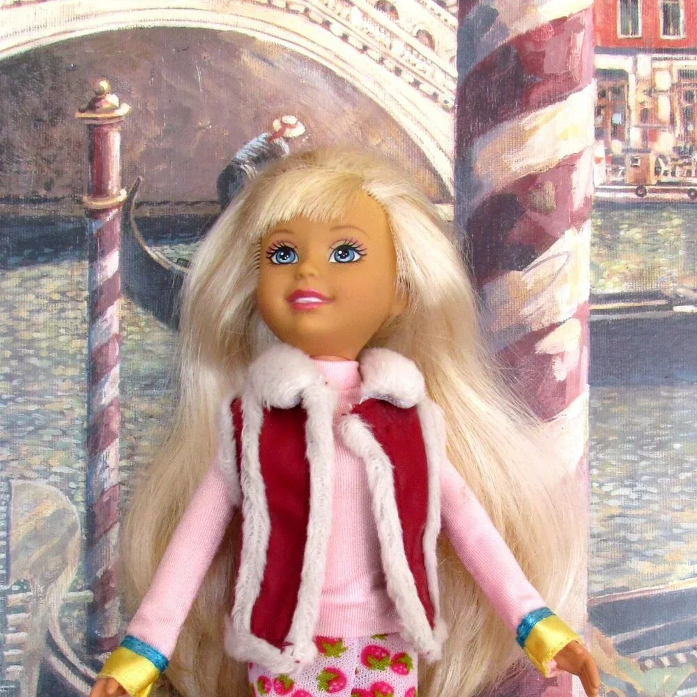 WEE 3 FRIENDS CLOTHES, PINK RAINCOAT, TUTU, TURTLENECK, VEST, LEGGINGS, SHOES +
